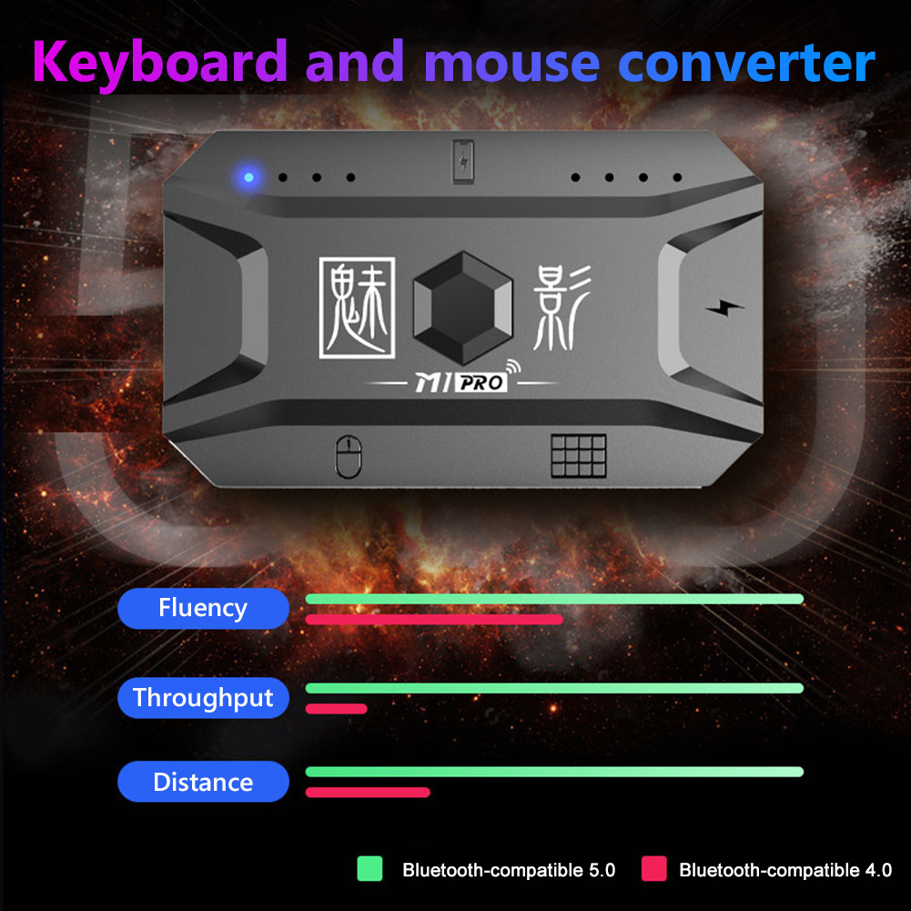 thumbnail image 5 of Convertidor M1Pro Gamepad Controlador móvil Teclado y mouse BT5.0 para PUBG, 5 of 7