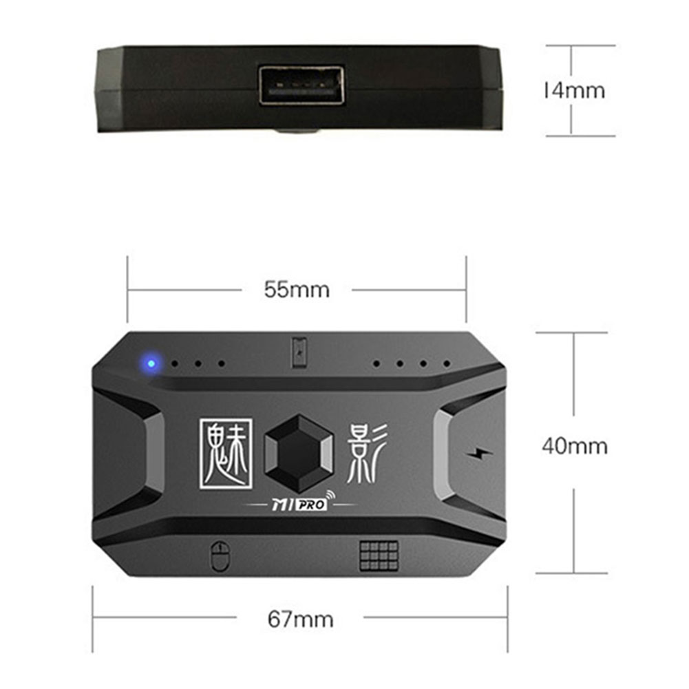 thumbnail image 2 of Convertidor M1Pro Gamepad Controlador móvil Teclado y mouse BT5.0 para PUBG, 2 of 7