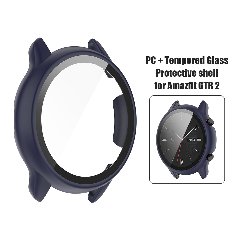 thumbnail image 4 of Funda de pantalla para reloj Amazfit GTR 2e/GTR 2 Ehuebsd Protector de cubierta completa azul, 4 of 6