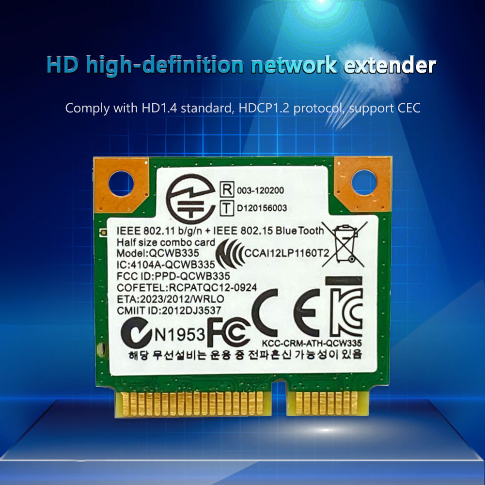 Tarjeta de red WiFi QCWB335 PCI-E 150Mbps compatible con Bluetooth 4,0 para ordenadores portátiles