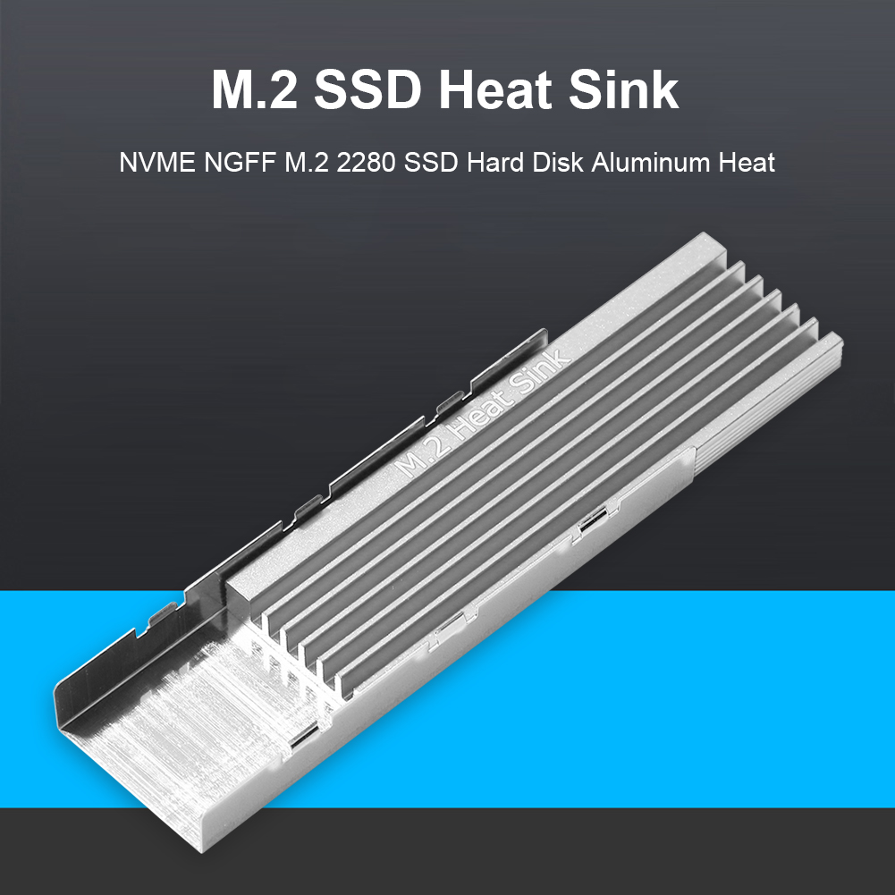 thumbnail image 1 of Refrigeración térmica del radiador del disipador de calor de aluminio del disco duro de NVME NGFF M.2 2280 SSD, 1 of 9