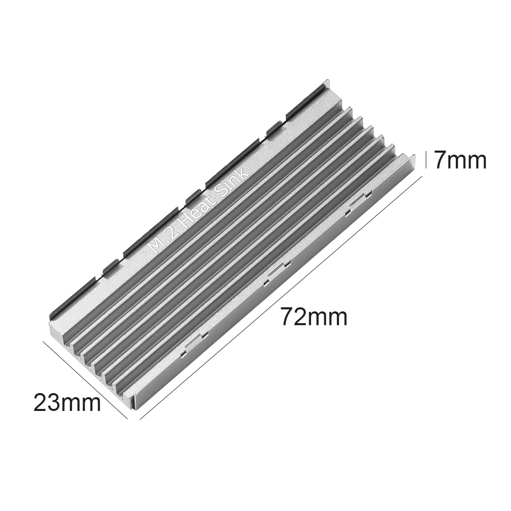 thumbnail image 2 of Refrigeración térmica del radiador del disipador de calor de aluminio del disco duro de NVME NGFF M.2 2280 SSD, 2 of 9