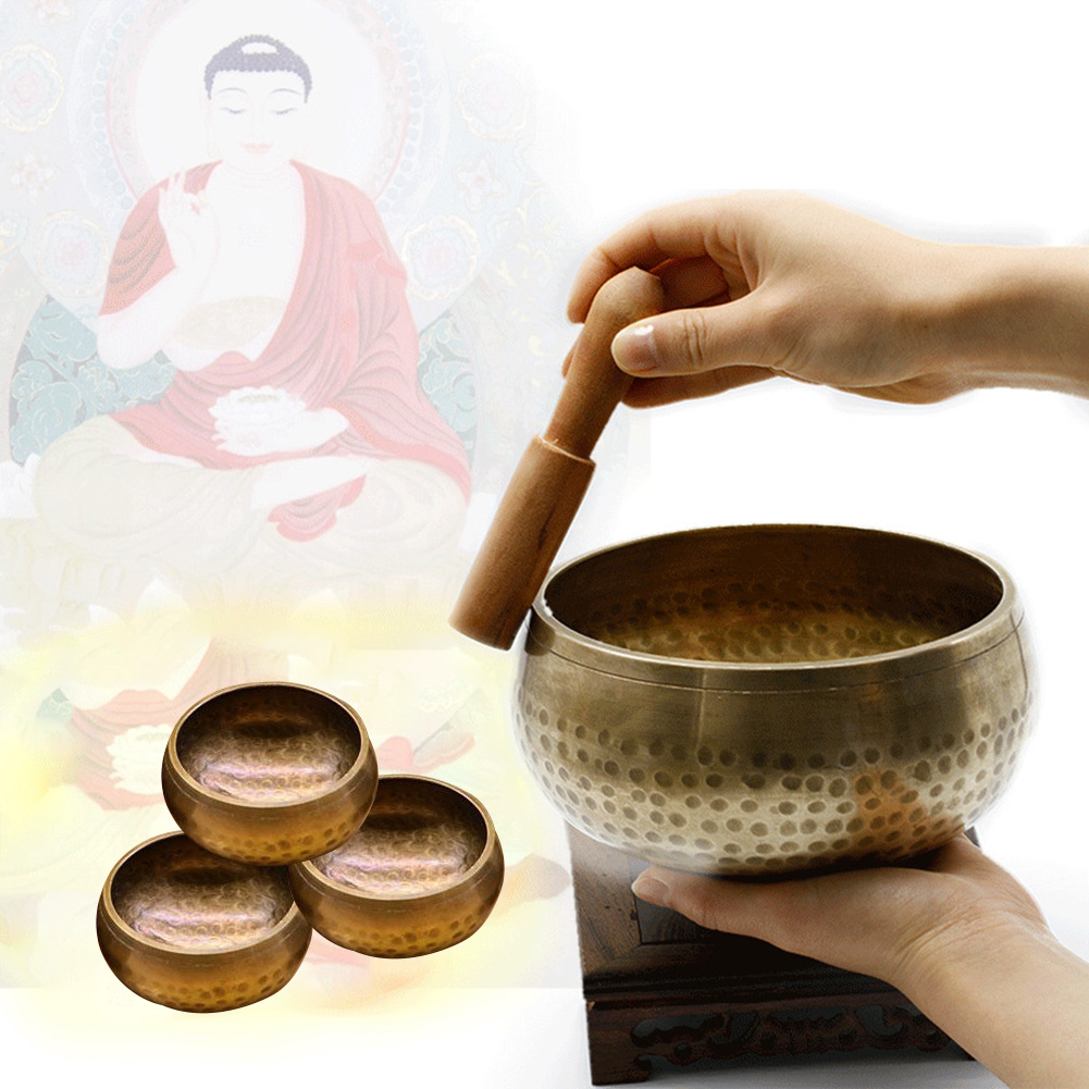 thumbnail image 3 of Nepal Chant Bowl Tíbet Yoga Meditación Buda Sound Bowl Artesanía (B), 3 of 7