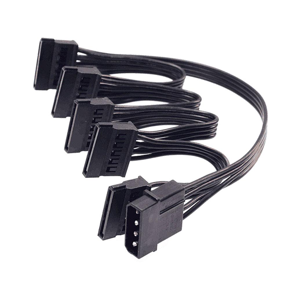 thumbnail image 3 of Cable divisor de fuente de alimentación para disco duro 5Molex, 4 pines, 1 a 5 SATA, 15 pines, 78cm, 3 of 5