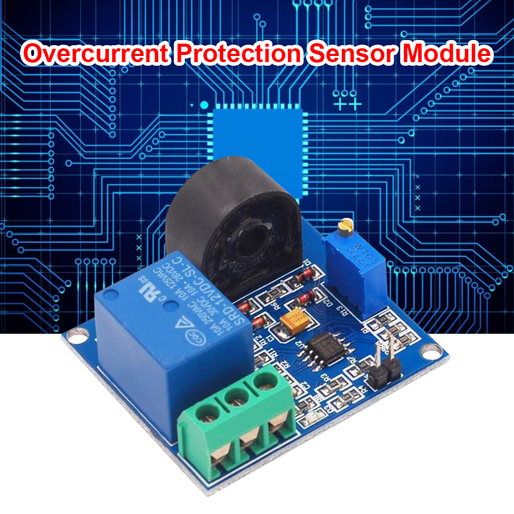 Interruptor de protección contra sobrecorriente Módulo de sensor de detección de corriente de 12 V Relé de 5 A