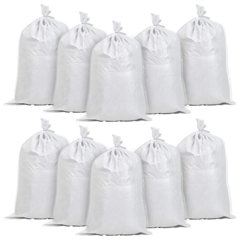 thumbnail image 3 of Bolsos de arena resistentes del polipropileno polivinílico vacío blanco de los sacos de arena para las inundaciones, 3 of 9