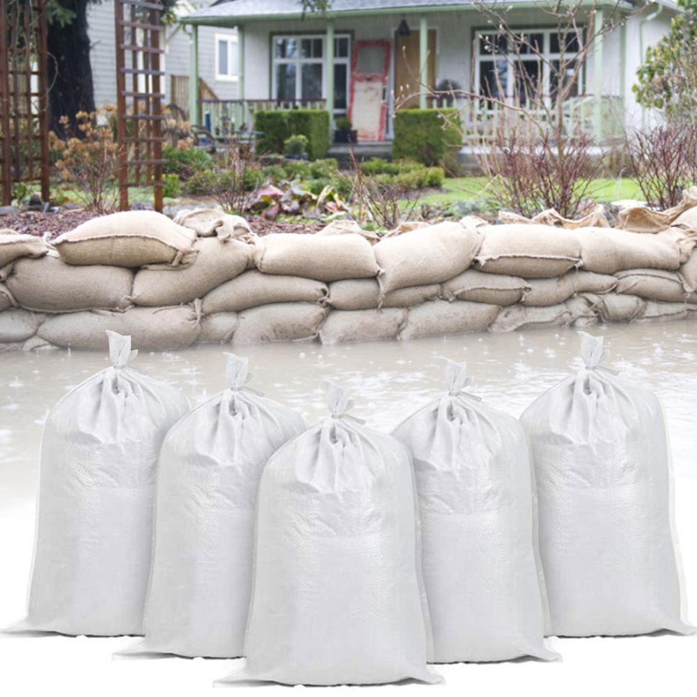 thumbnail image 5 of Bolsos de arena resistentes del polipropileno polivinílico vacío blanco de los sacos de arena para las inundaciones, 5 of 9