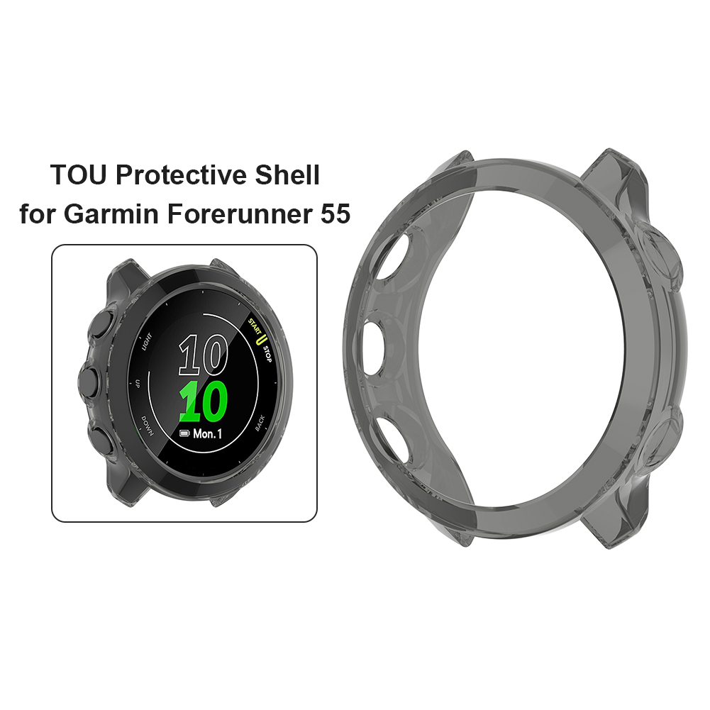 thumbnail image 4 of Carcasa protectora de piel antiarañazos para reloj inteligente Garmin Forerunner 55/158, 4 of 6