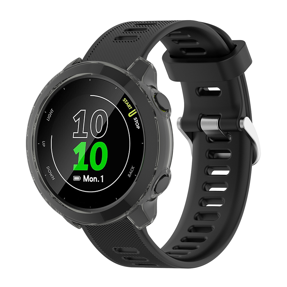 Carcasa protectora de piel antiarañazos para reloj inteligente Garmin Forerunner 55/158