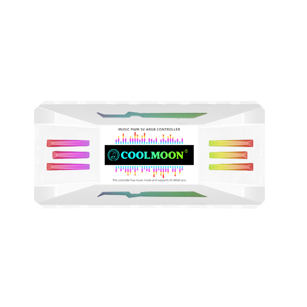 thumbnail image 3 of CoolMoon Magnetic ARGB Controller SATA Cable 4 Pin PWM 5V 3 Pin Aura Sync 4 en 1, 3 of 8