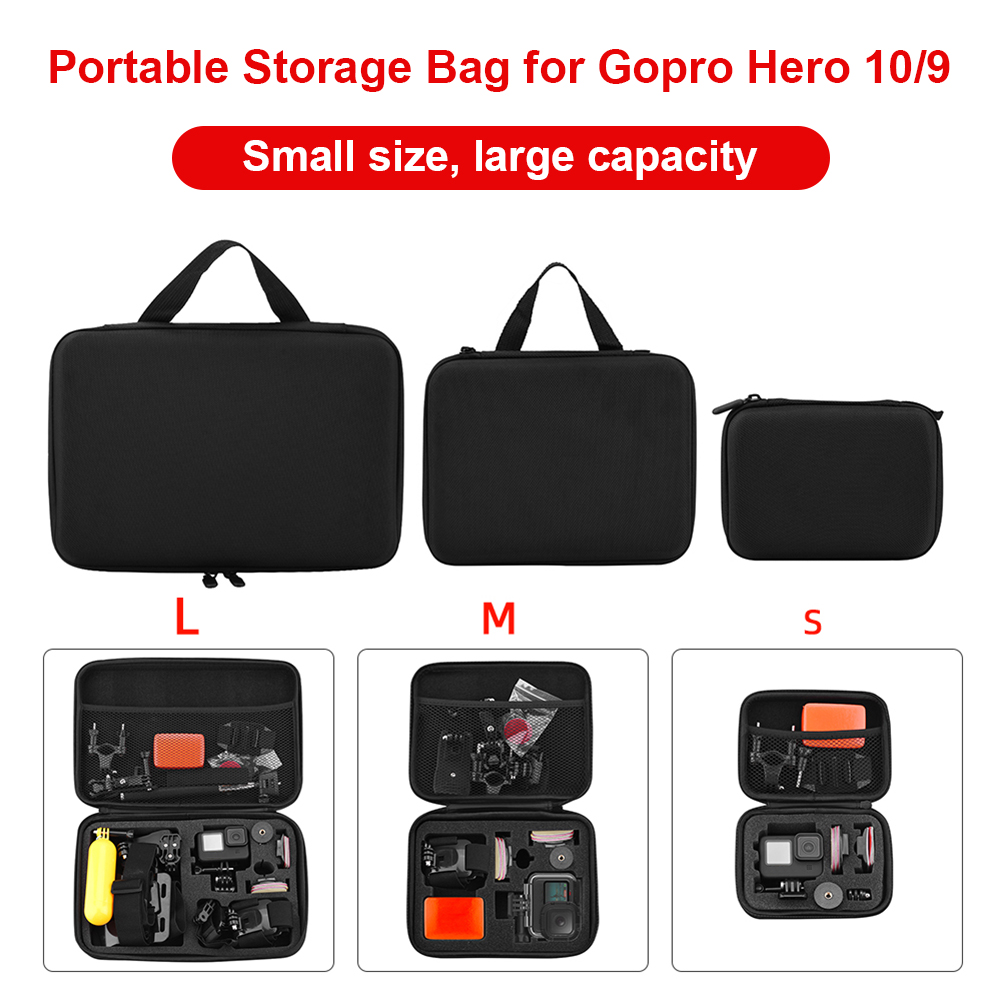 thumbnail image 4 of Funda de transporte dura Ehuebsd a prueba para GoPro Hero 10 bolsa de almacenamiento portátil, 4 of 7