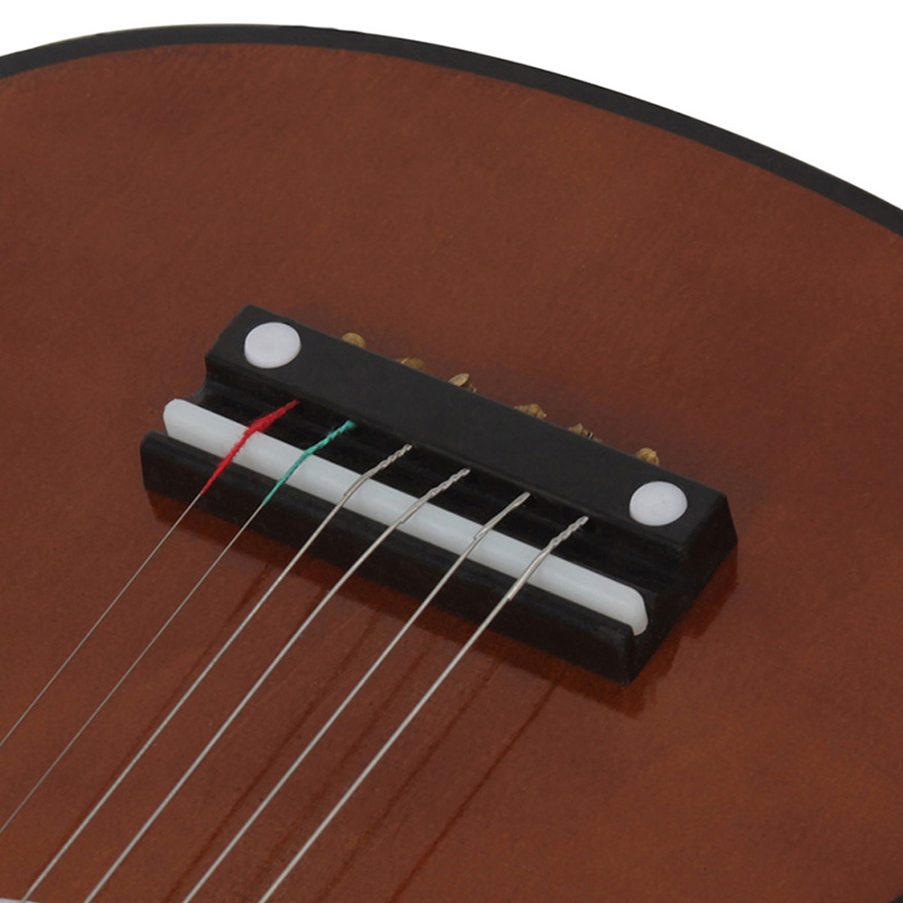 thumbnail image 2 of Guitarra pequeña de 21 pulgadas, tilo, 6 cuerdas, juguete para niños principiantes (A-), café, 2 of 9
