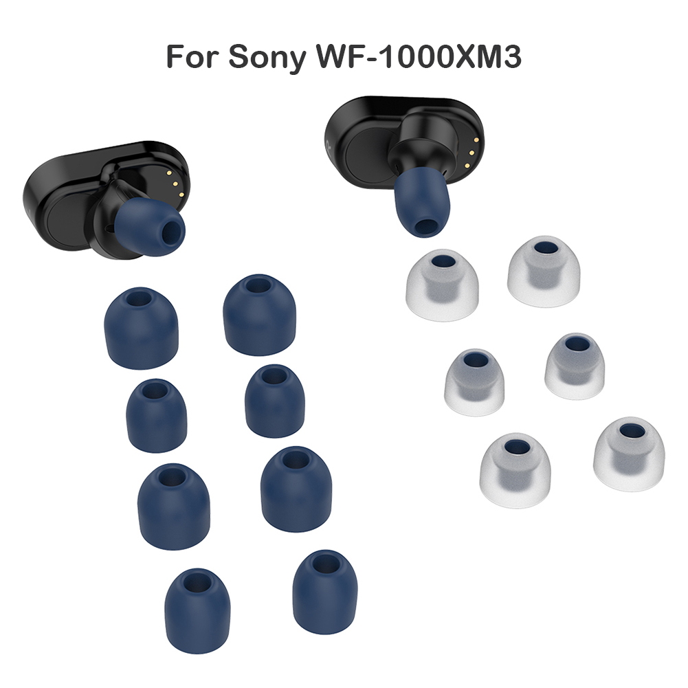 thumbnail image 4 of Juego de fundas para auriculares Ear Tips para WF-1000XM4 WF-1000XM3 Azul claro Azul, 4 of 6