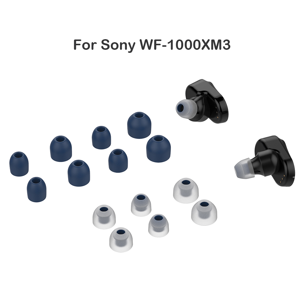 thumbnail image 5 of Juego de fundas para auriculares Ear Tips para WF-1000XM4 WF-1000XM3 Azul claro Azul, 5 of 6