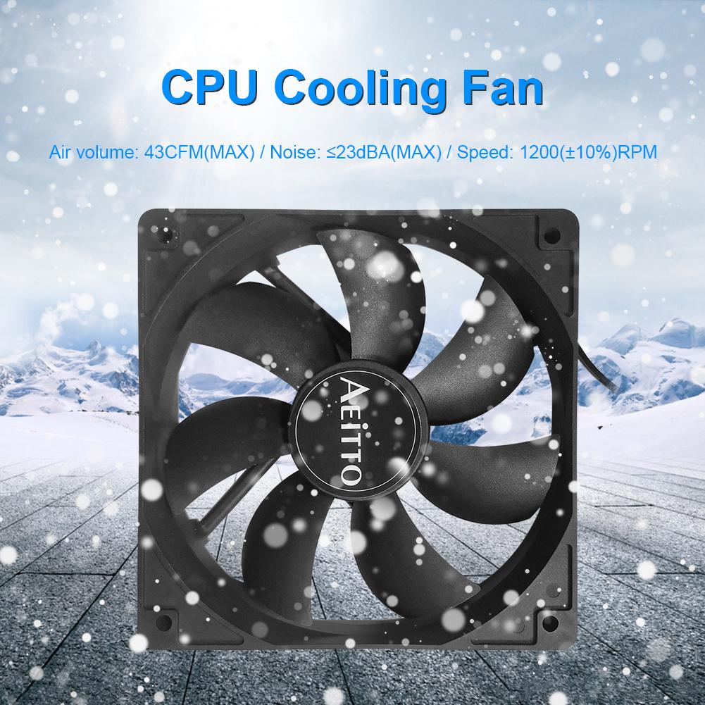 thumbnail image 5 of 120 mm 4 pines PC caja de la computadora refrigeración CPU ventilador DC 12 V radiador silencioso, 5 of 6