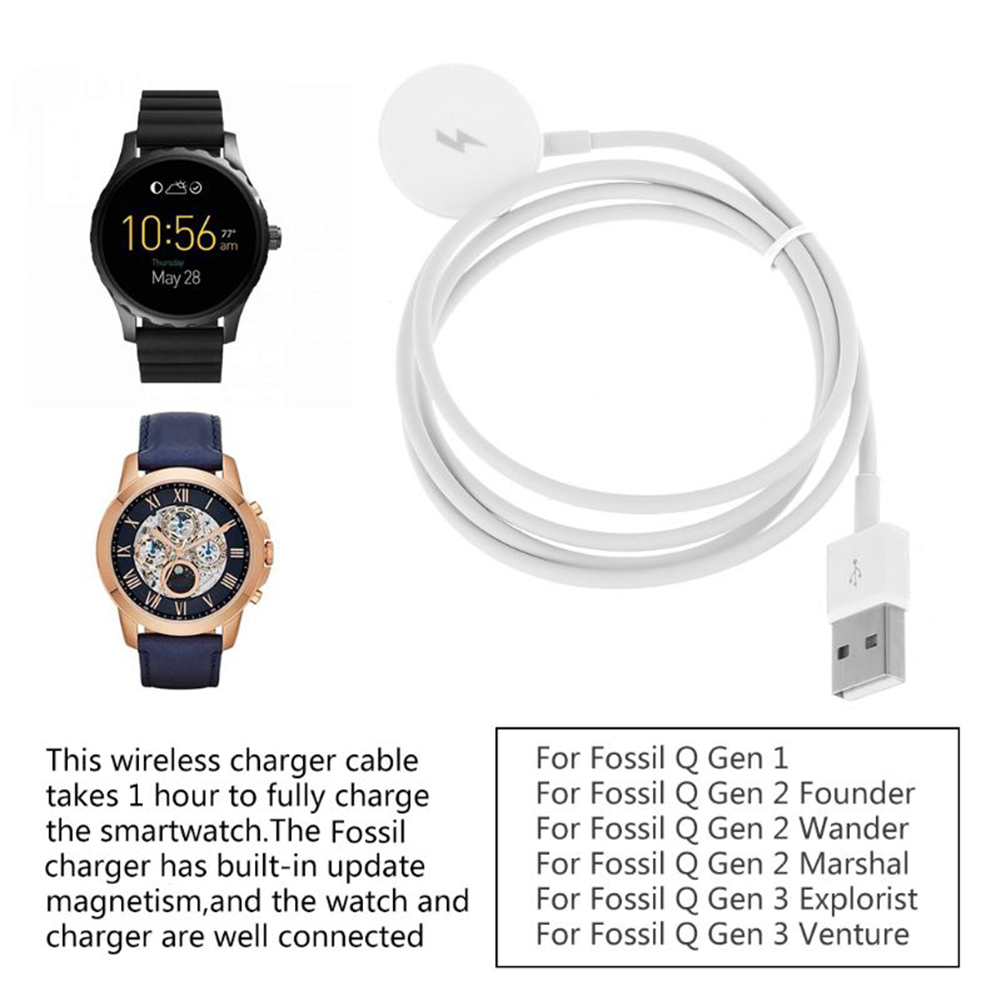thumbnail image 1 of Cargador 1 estación de acoplamiento para reloj Fossil Gen Gen 2 Gen 3, soporte USB de carga, 1 of 7