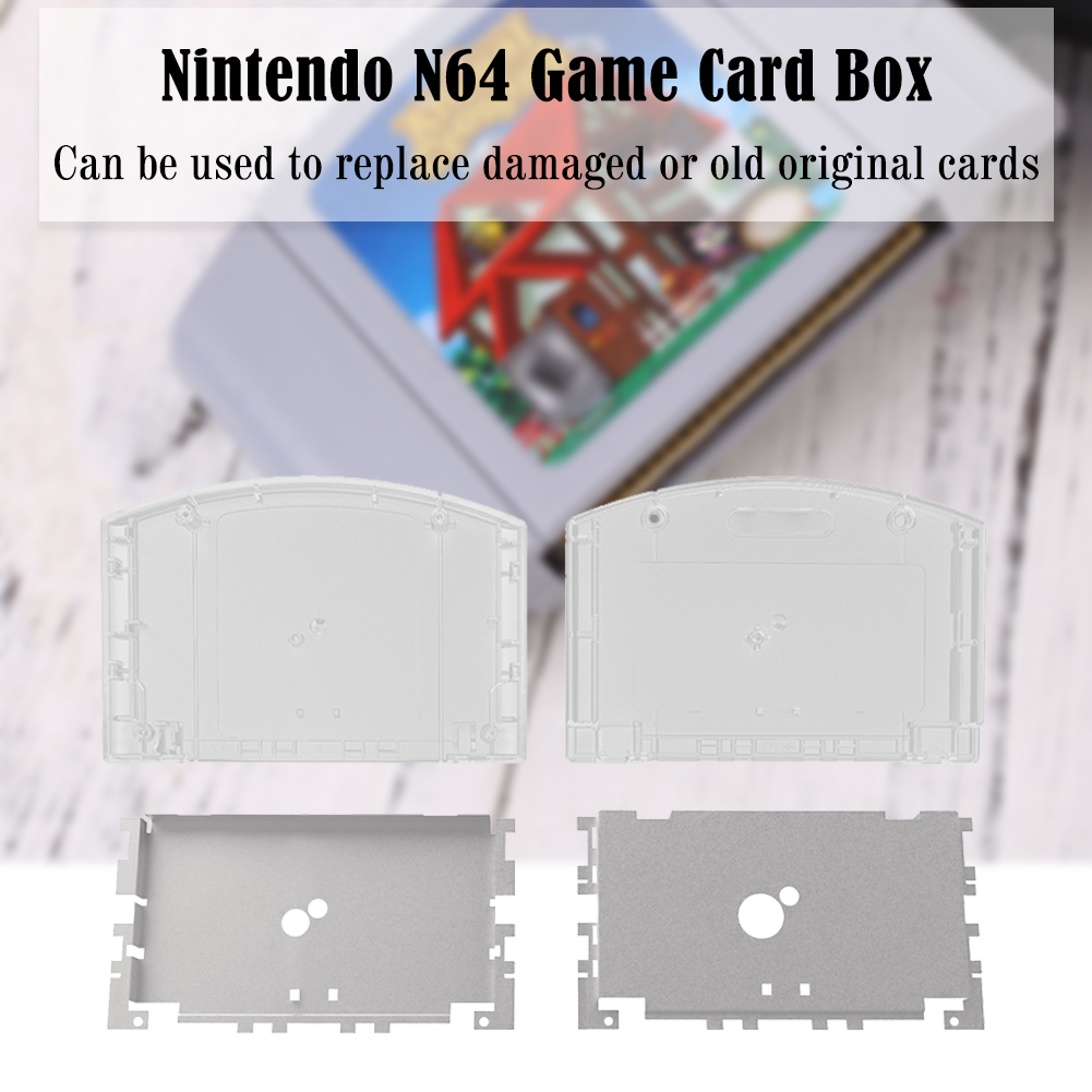 Reemplazo de la cubierta de la consola de juegos de la carcasa del cartucho N64 con piezas de hoja fija