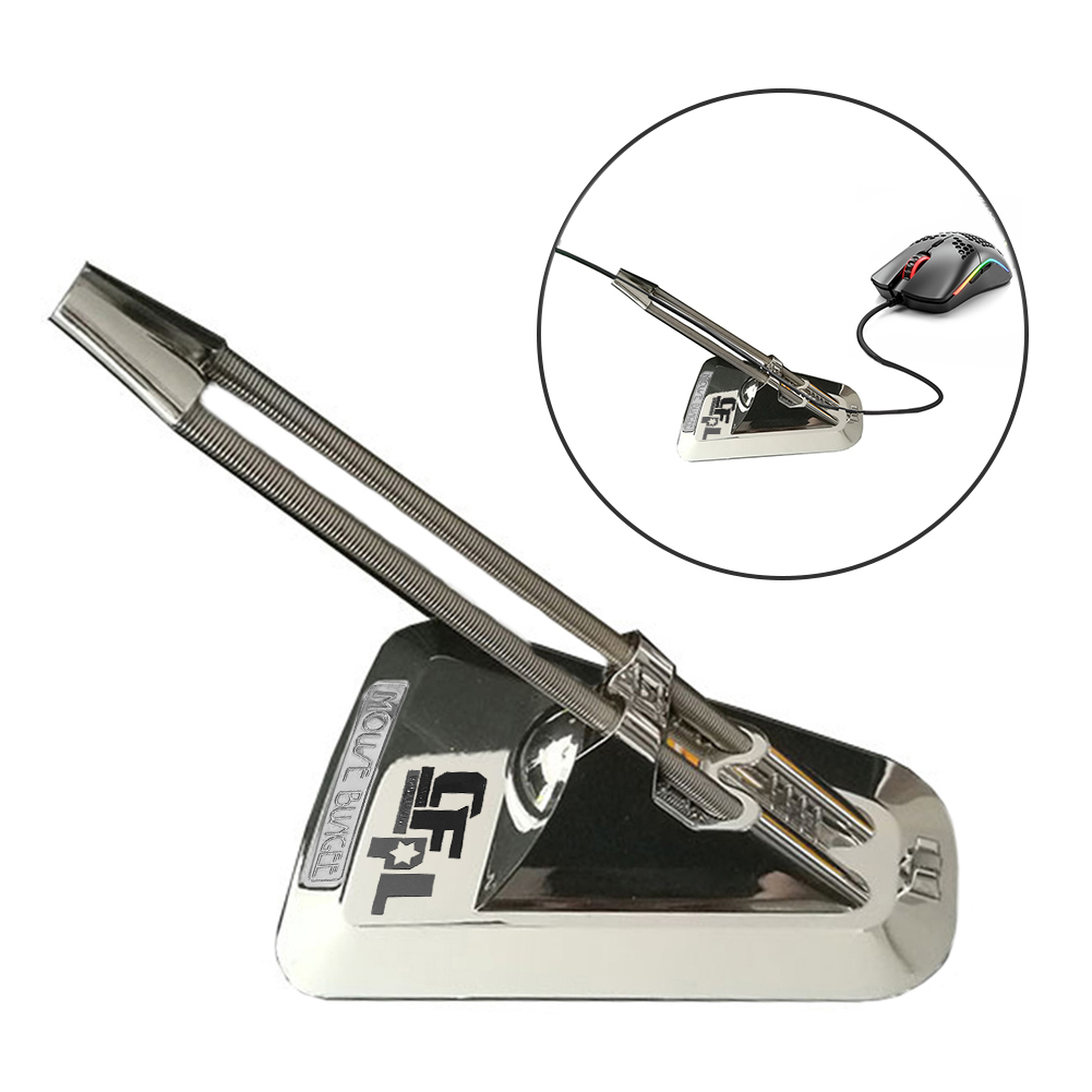 thumbnail image 4 of PC Laptop Mouse Wire Holder Clip Desktop Bungee Cord Cable Gaming Bracket, 4 of 6