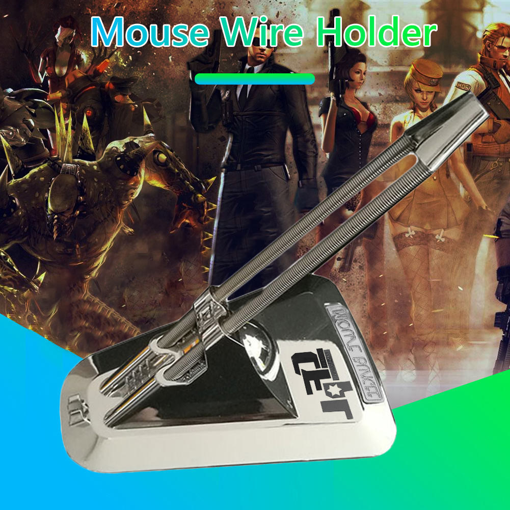 thumbnail image 5 of PC Laptop Mouse Wire Holder Clip Desktop Bungee Cord Cable Gaming Bracket, 5 of 6