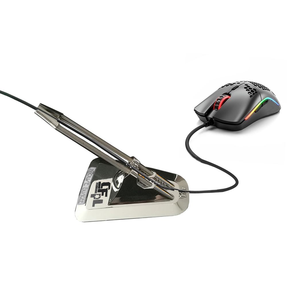 PC Laptop Mouse Wire Holder Clip Desktop Bungee Cord Cable Gaming Bracket