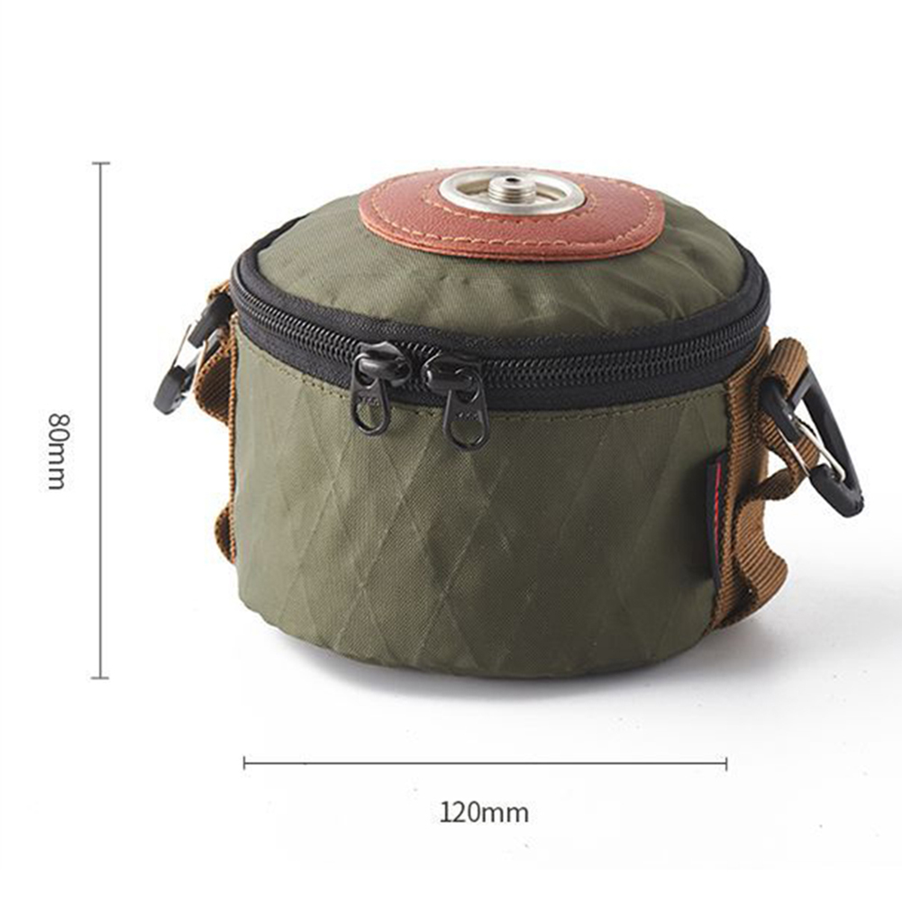 thumbnail image 2 of Gas espesado puede cubrir bolsa de tanque de camping protector ejército verde verde, 2 of 9