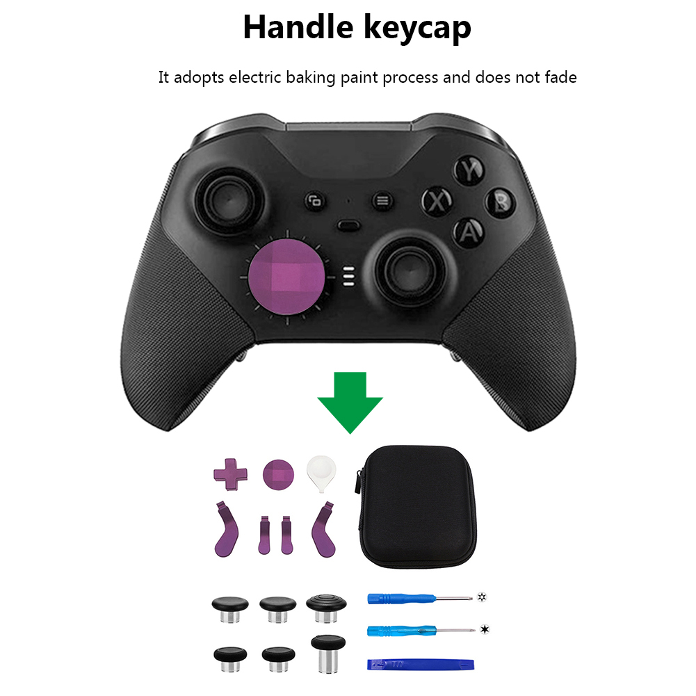 Thumb Grips D-pad Button para Xbox One Elite 2 Controller Kit Purple 16pcs