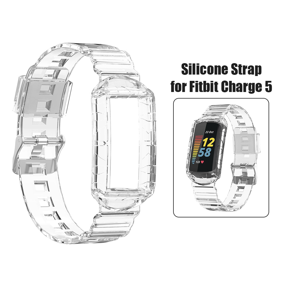 thumbnail image 4 of Band Smartwatch para Fitbit Charge 5/4/4 SE/3/3 SE Correa (Transparente) Blanca, 4 of 6