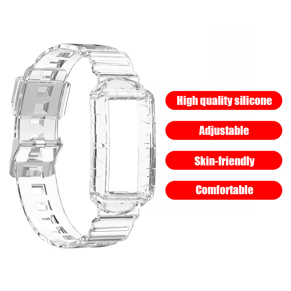 thumbnail image 5 of Band Smartwatch para Fitbit Charge 5/4/4 SE/3/3 SE Correa (Transparente) Blanca, 5 of 6