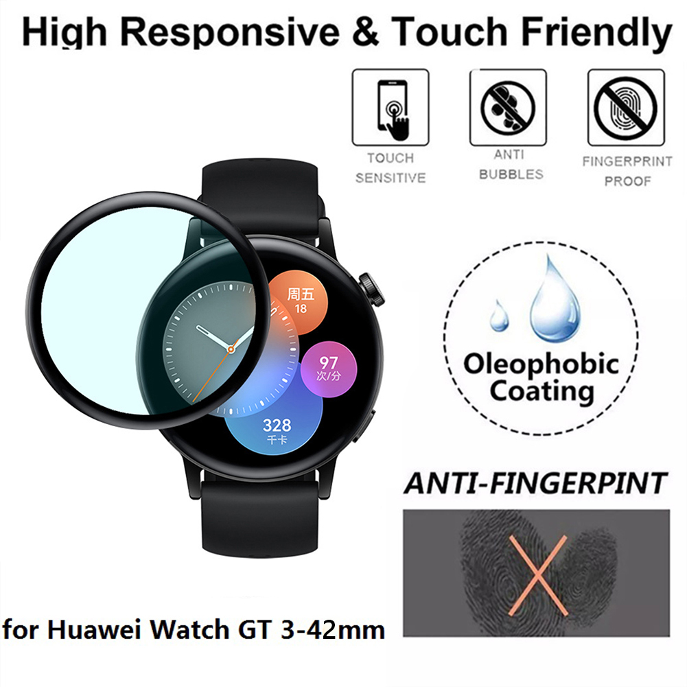 thumbnail image 1 of 1/3/5 Juego de protectores de pantalla 3D antiarañazos para Huawei Watch GT 3 42/46mm, 1 of 9
