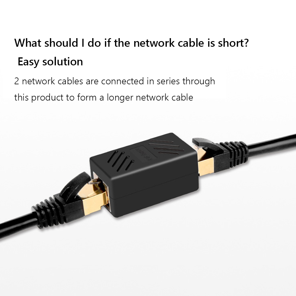 thumbnail image 1 of 2/5/10 Uds Ethernet Internet RJ45 conector convertidores de extensión de red, 1 of 9