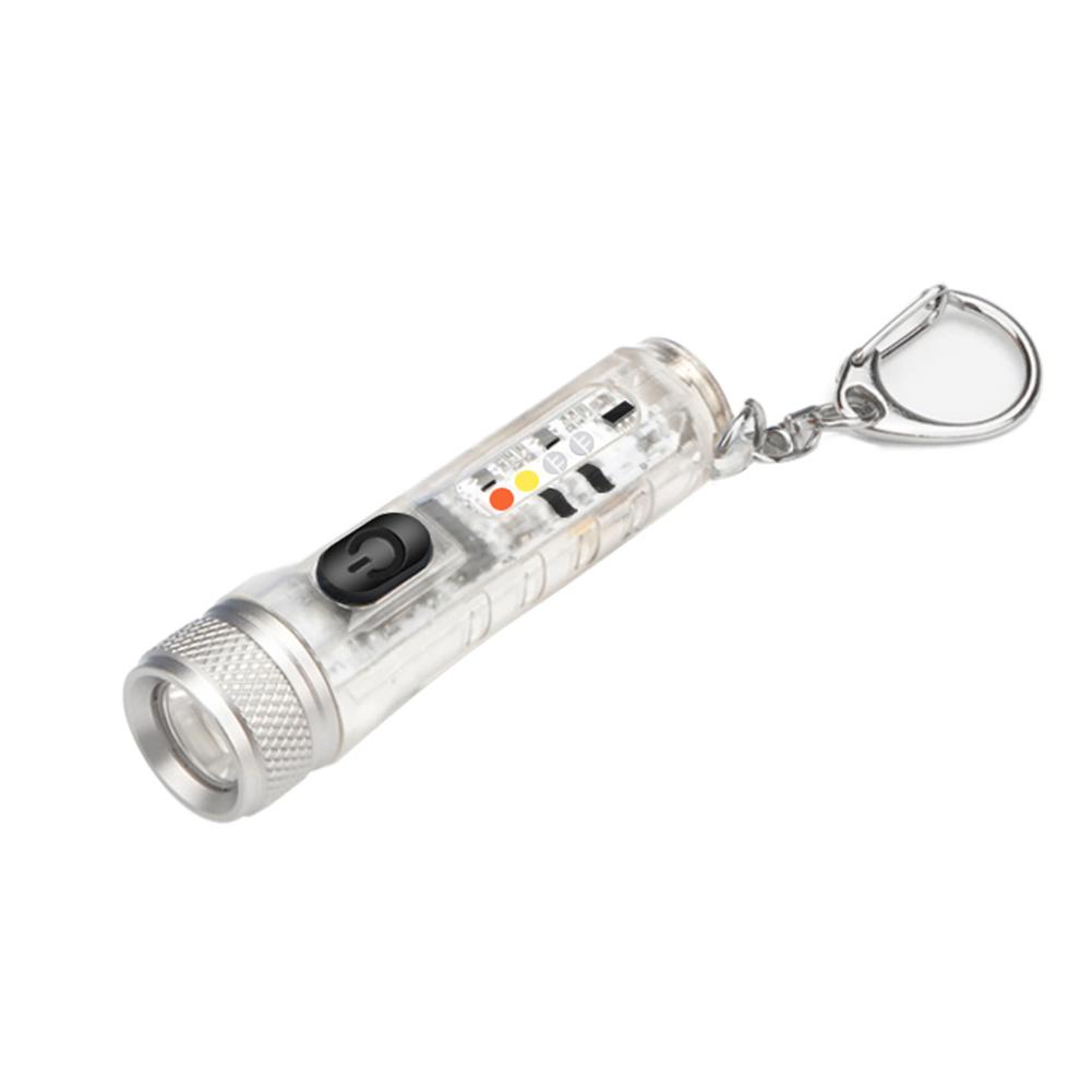 thumbnail image 4 of Mini llavero antorcha con hebilla Linterna de emergencia recargable USB (blanca), 4 of 8