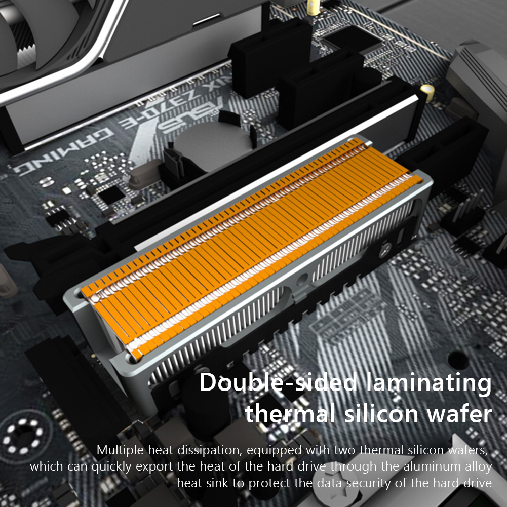 thumbnail image 1 of JEYI Q80/Q150 Disco duro de estado sólido Almohadilla térmica NVME/NGFF M.2 SSD Conjuntos de disipadores de calor, 1 of 8