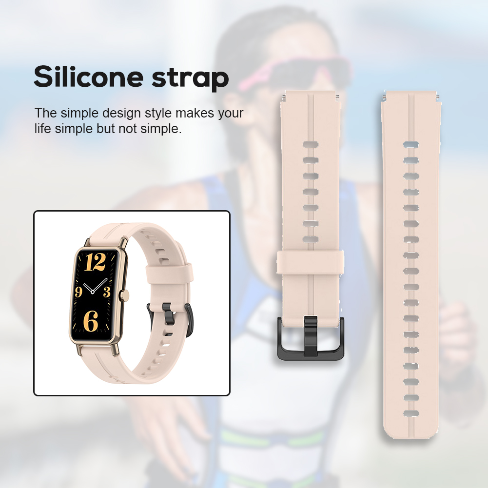 thumbnail image 1 of Correa para Reloj Fit Mini Pulsera de Silicona Smartwatch Rosa Ehuebsd Arena, 1 of 7
