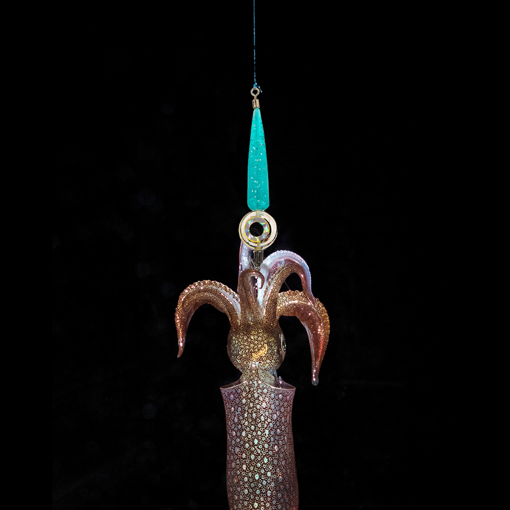 thumbnail image 3 of Señuelo con luz LED para pesca, cebo para peces, calamar, lámpara subacuática de mar, azul, 3 of 8