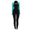 Mono de manga larga con protección solar de secado rápido para mujer, traje de surf de una pieza de cuerpo completo de seda helada