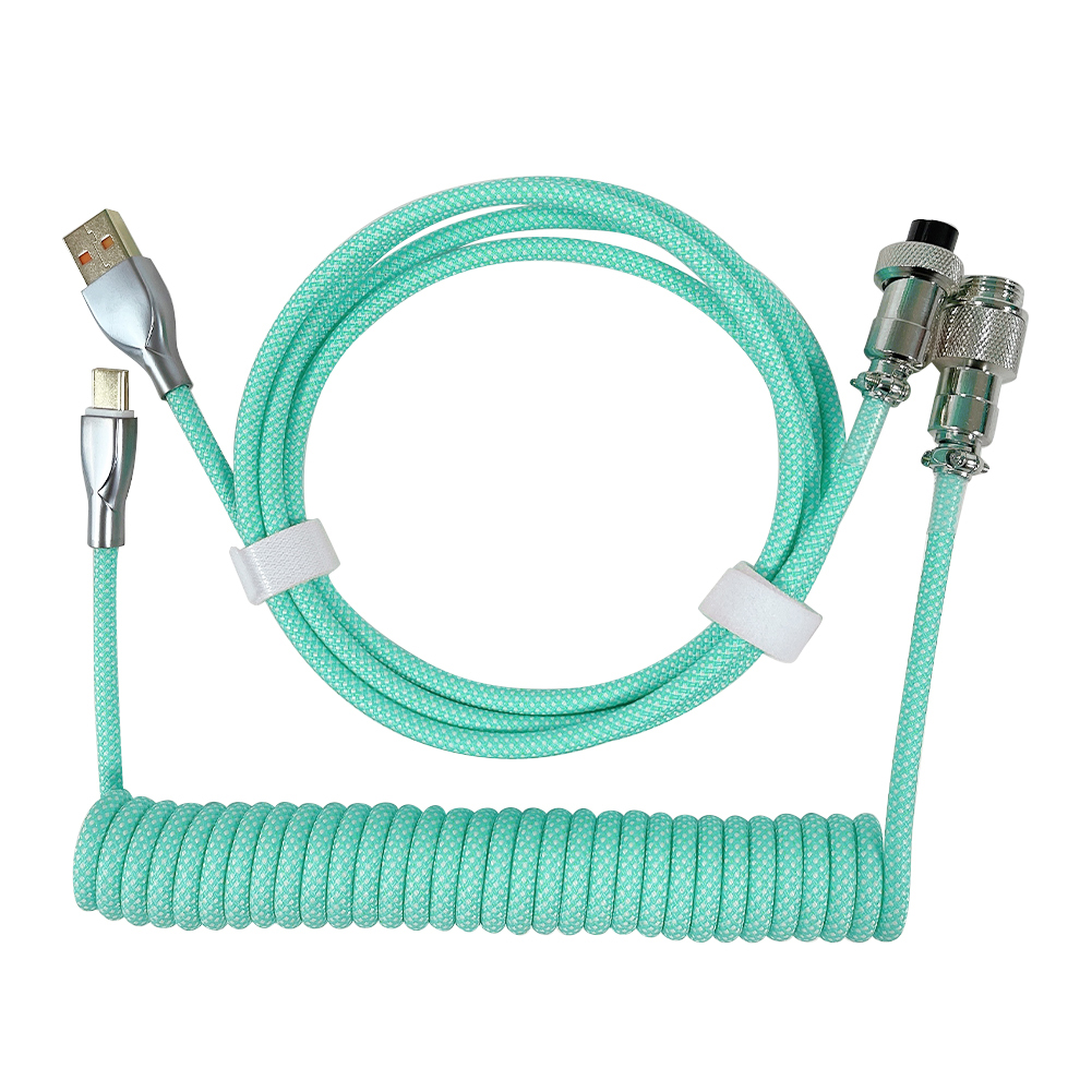 thumbnail image 3 of Cable de datos en espiral USB Ehuebsd modelo básico de aviador, 3 of 8