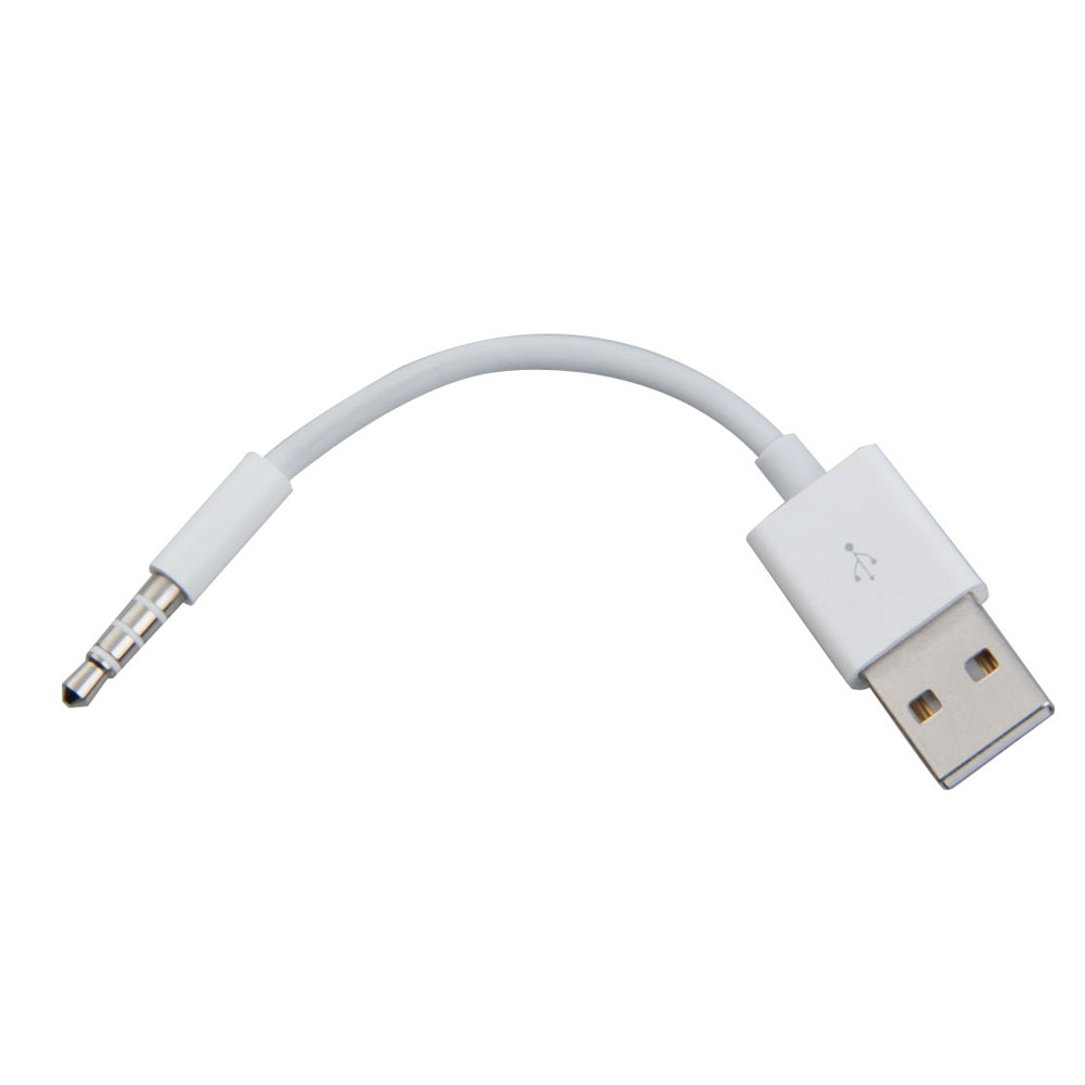 thumbnail image 3 of Cable de audio y sincronización de datos USB de 3,5 mm para iPod Shuffle de tercera y cuarta generación, 3 of 9