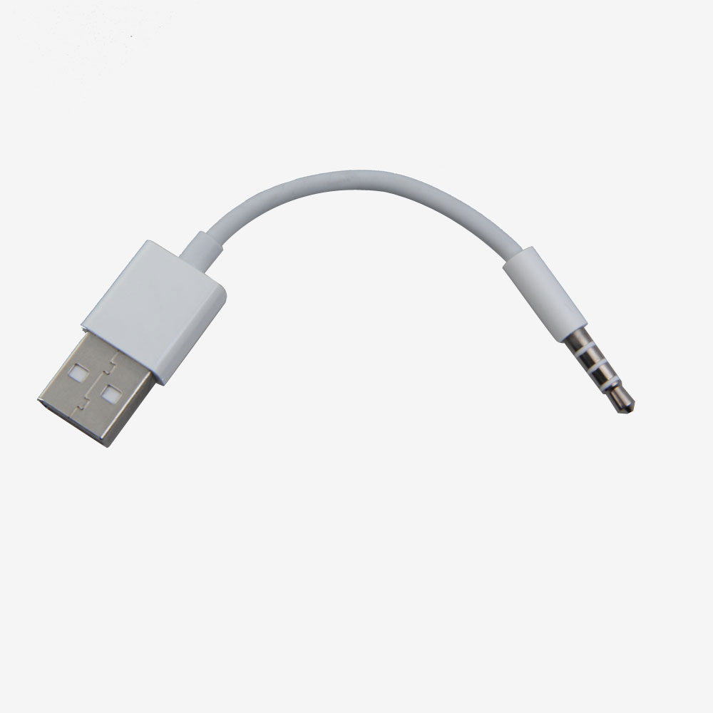 thumbnail image 4 of Cable de audio y sincronización de datos USB de 3,5 mm para iPod Shuffle de tercera y cuarta generación, 4 of 9