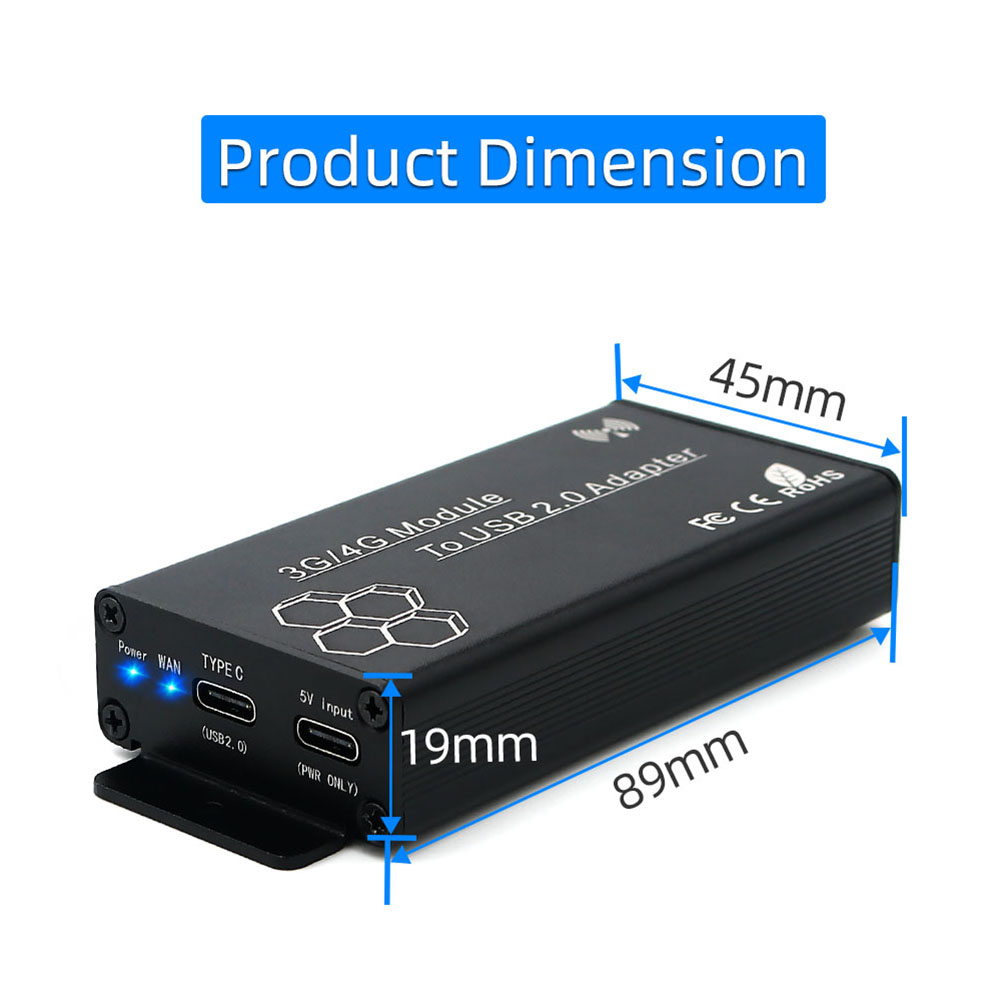 thumbnail image 2 of Adaptador a USB 2.0 tipo C Tarjeta convertidora NGFF M.2 para módulo WWAN/LTE, 2 of 9