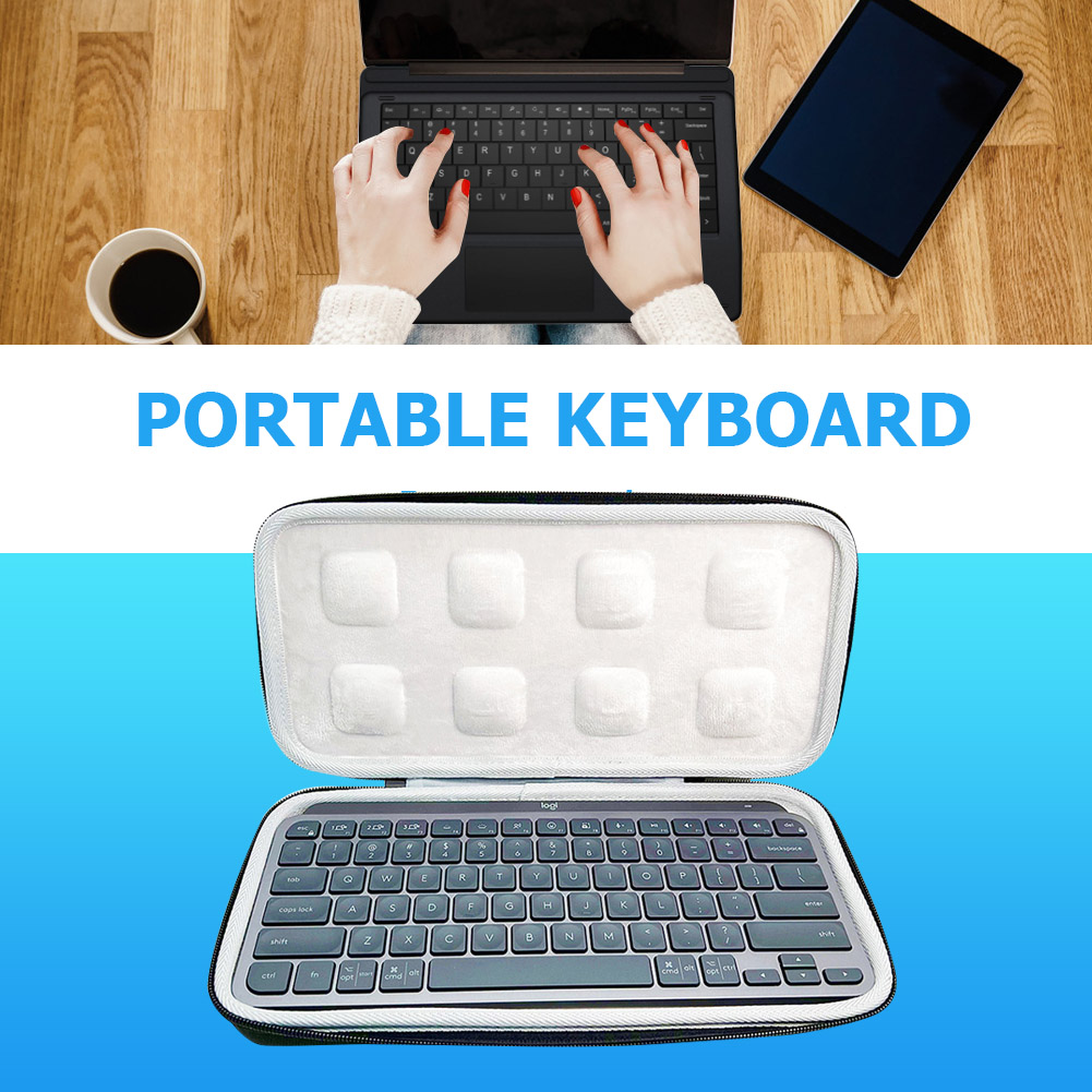 thumbnail image 1 of Bolsa de Viaje con Teclado Inalámbrico con Doble Cremallera para Teclas MX Mini, 1 of 7