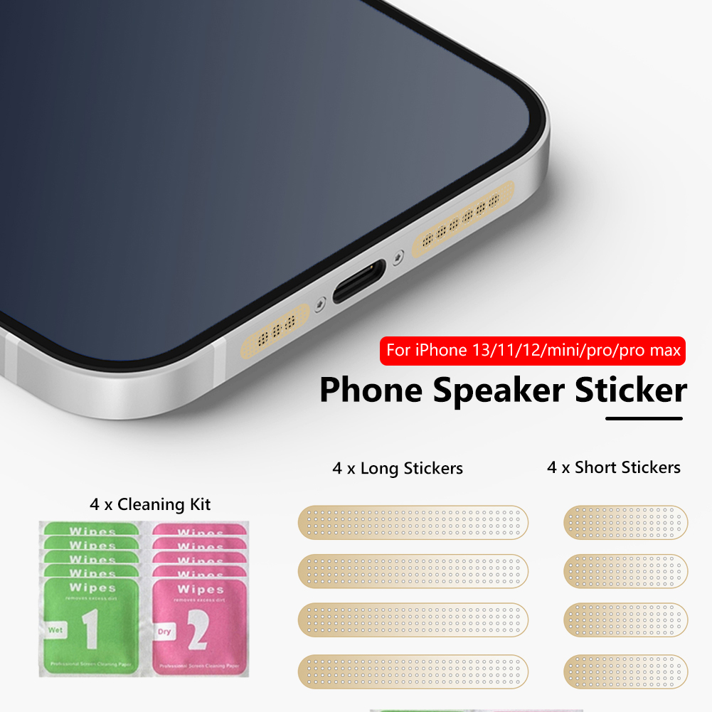 thumbnail image 4 of Protección de agujero de sonido de Metal, pegatina de malla antipolvo, 8 unidades/juego, red de altavoz para teléfono móvil para Apple iPhone 13/12/11 Series, 4 of 7