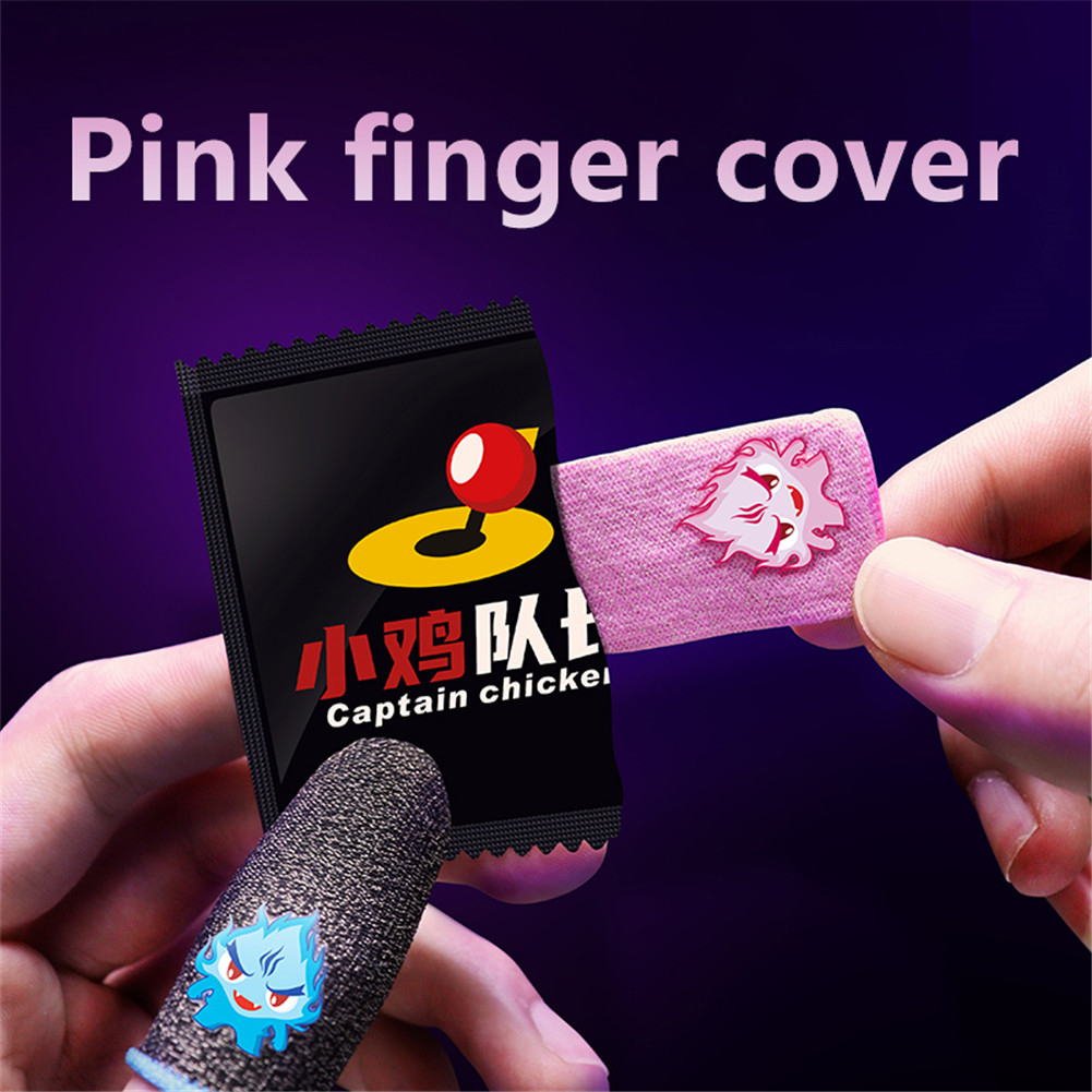 thumbnail image 1 of 1 par de funda para el dedo para juegos, funda luminosa transpirable para las yemas de los dedos para PUBG, 1 of 6