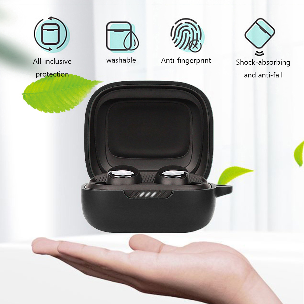 thumbnail image 5 of Funda de silicona lavable para auriculares, funda protectora para JBL LIVE FREE 2, 5 of 7