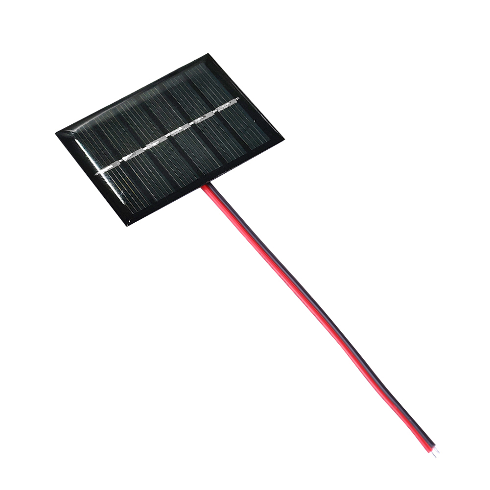 thumbnail image 3 of Panel solar de 1/2 piezas 100MA 1W 3V Célula solar con cable para carga de batería de 2-3V, 3 of 9