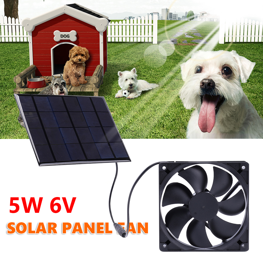 thumbnail image 4 of Panel solar 5W 6V Ehuebsd extractor miniventilador para gallinero de invernadero, 4 of 9