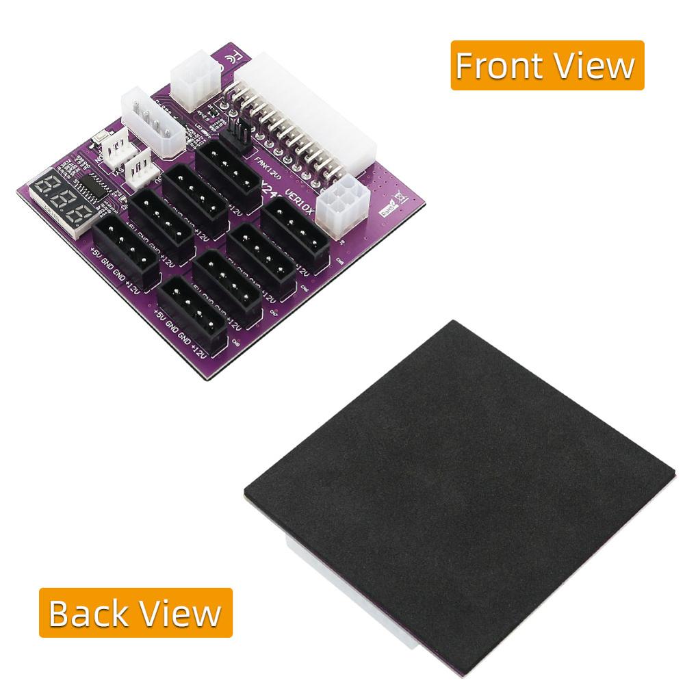 thumbnail image 5 of Placa de conexión de potencia ATX con conectores de alimentación de 4 y 6 pines para minería, 5 of 5