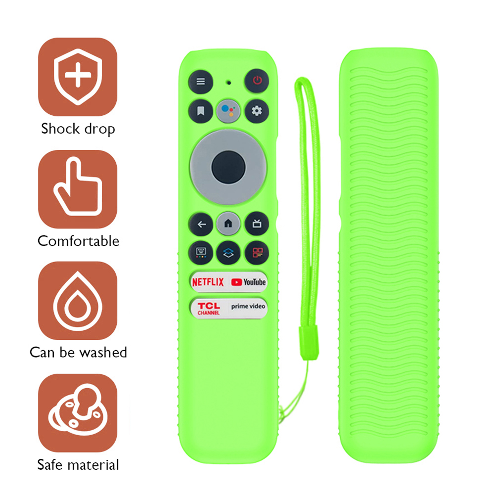 thumbnail image 4 of Funda de silicona Ehuebsd para control remoto TCL RC902N FMR1 (Luminoso) Verde, 4 of 7
