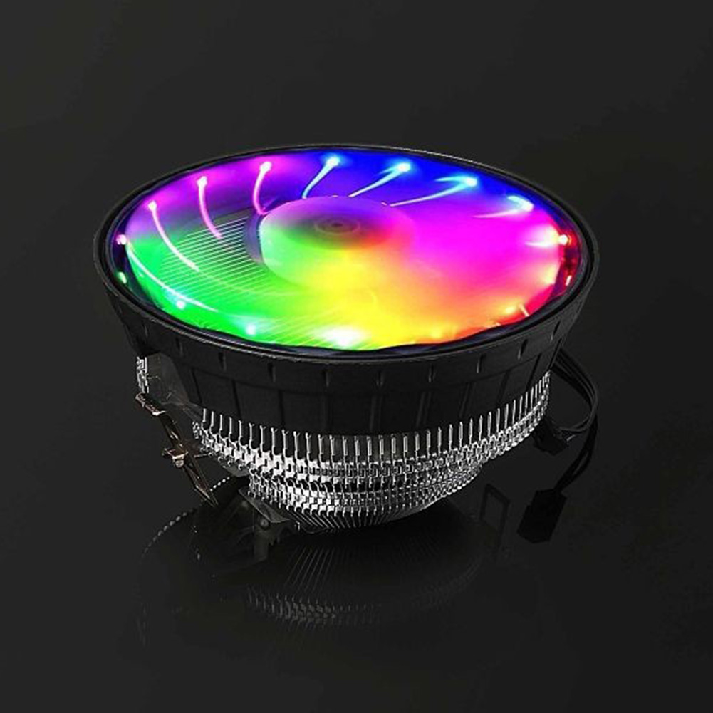 thumbnail image 4 of Enfriador de CPU RGB, ventilador de refrigeración de CPU de 3 pines, radiador de CPU de 120mm y 1800RPM para Intel y AMD, 4 of 9