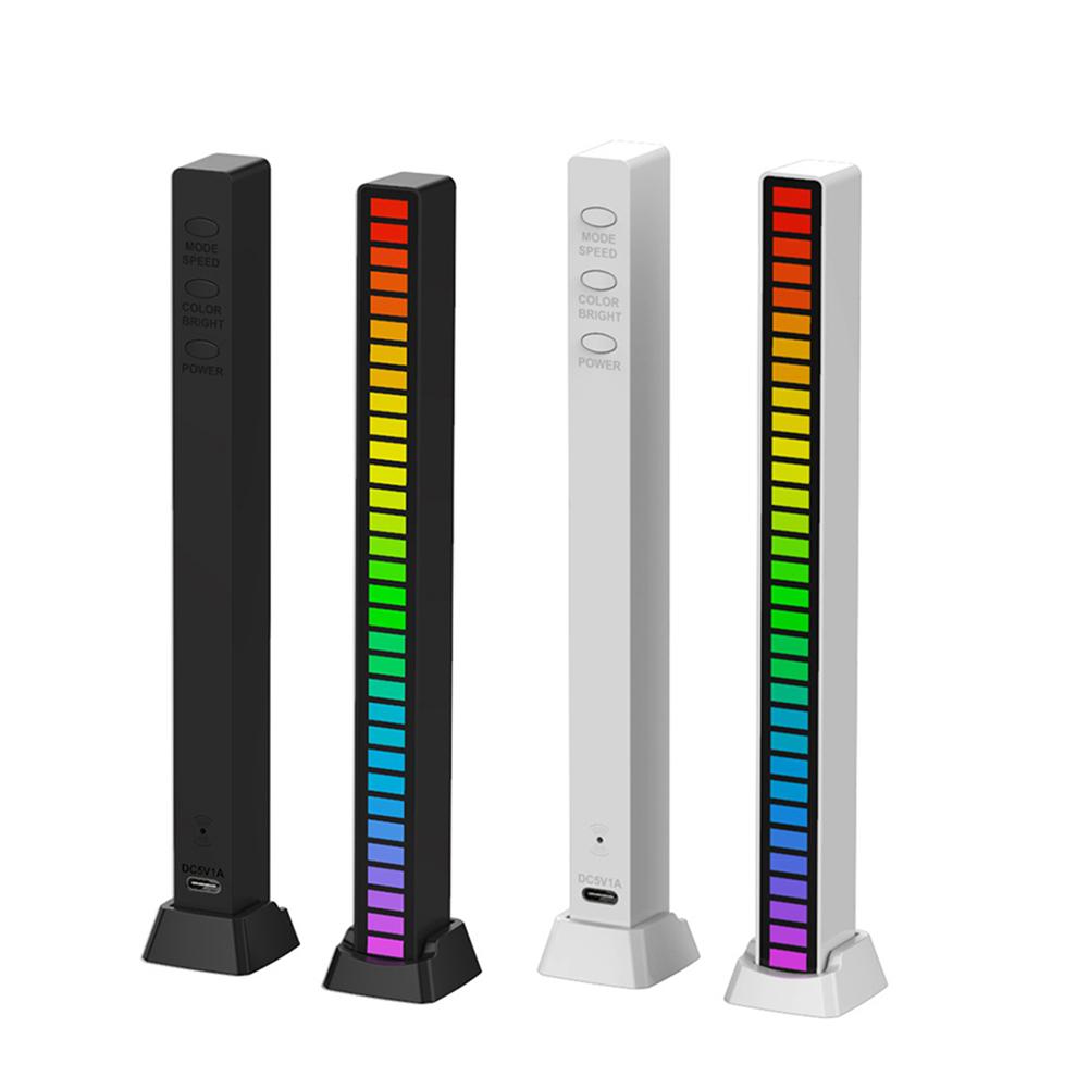 thumbnail image 1 of 2 uds 5V USB RGB lámpara de ritmo musical activada barra Control de sonido luces LED, 1 of 9