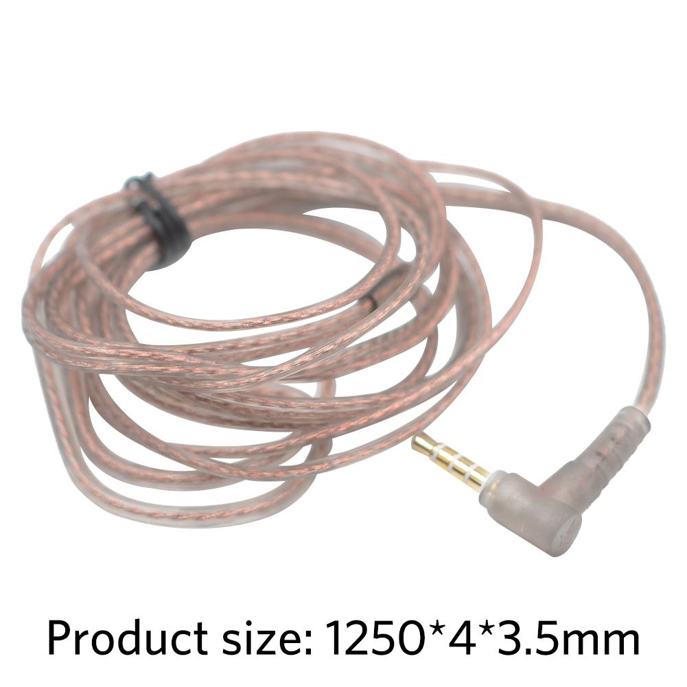 thumbnail image 2 of Cable de auriculares trenzado de cobre de alta pureza para cable KZ/CCA ZST ZSR (C con micrófono), 2 of 8